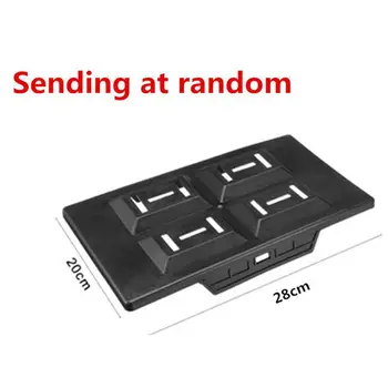 

28x20cm Battery Tray Screw 23cm ABS Plastic Black Car Battery Holder Adjustable Stable Hold Down Clamp Kit