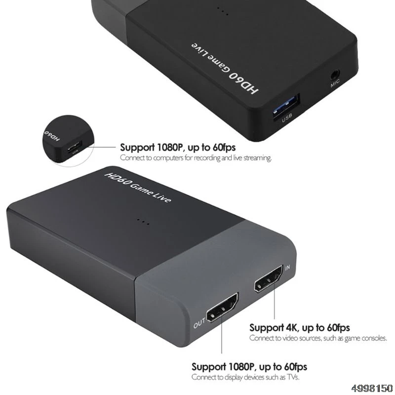Ezcap 261 м USB 3,0 hd видео Захват 4K 1080P игра видео конвертер