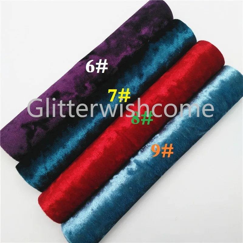 Glitterwishcome 21X29 см A4 размер винил для бантов бархатные тканевые листы для бантов, GM708B