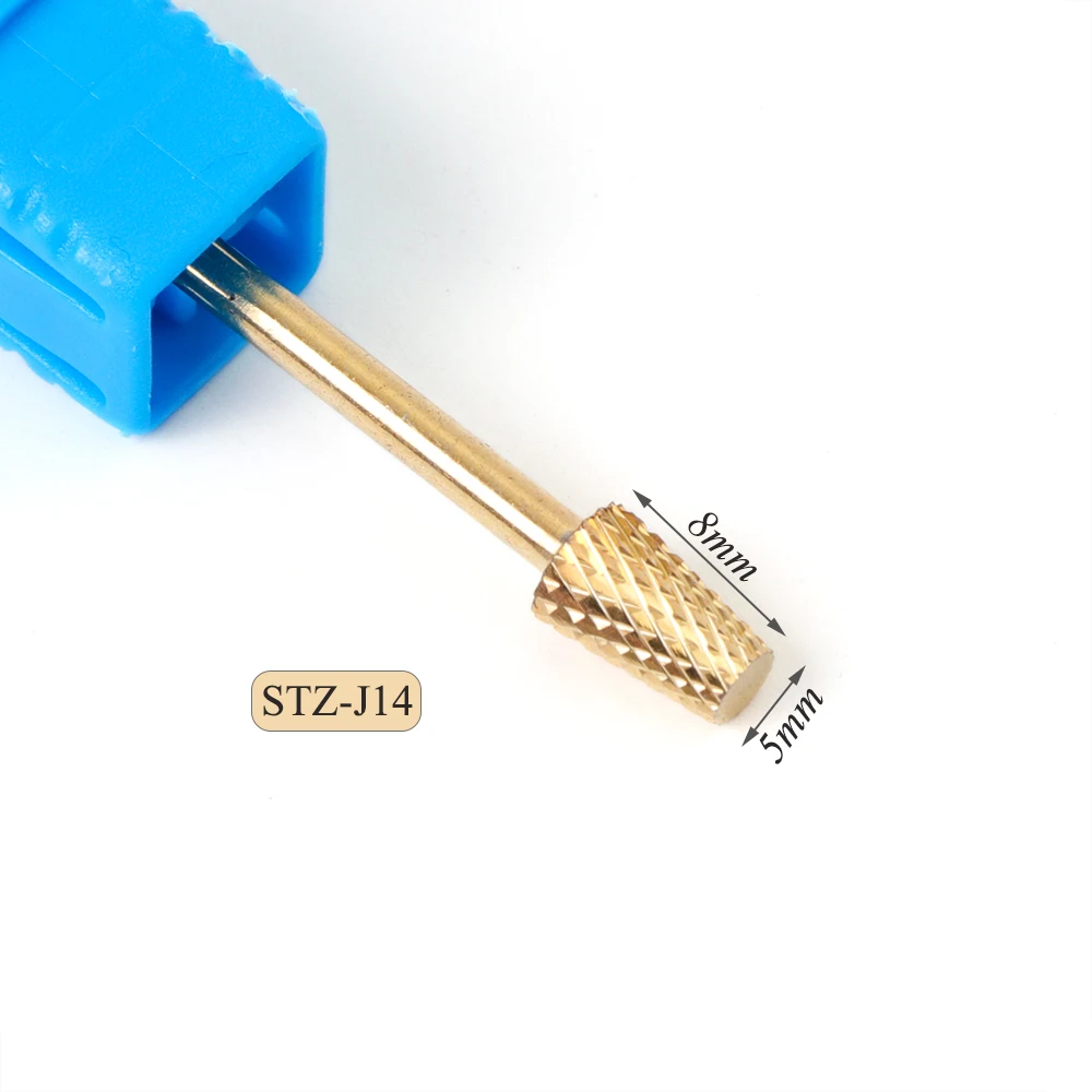 STZ-J14 20 типов золотых фрез для маникюра, твердосплавное сверло для ногтей, роторная насадка, электрическая пилочка для ногтей, аксессуары, инструмент SASTZ-J-1 - Цвет: STZ-J14