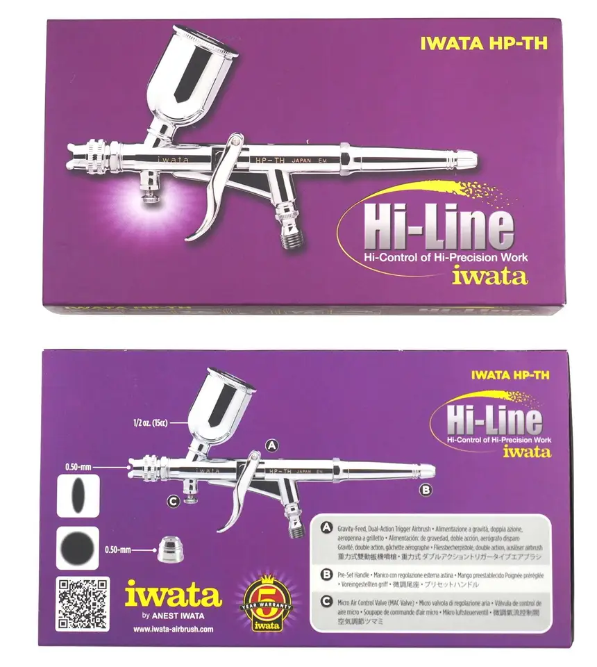 Anest iwatamedeaエアブラシHP-THハイラインシリーズhpth 0.5 1/2 oz