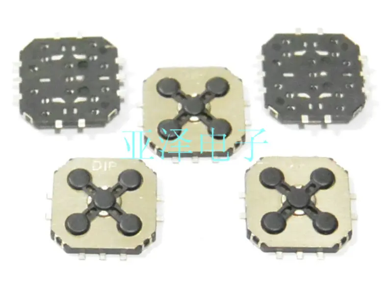 

5PCS/LOT Taiwan DIP round TT5 button, 10 * 10 * 1.55 patch, five directional multi function button switch