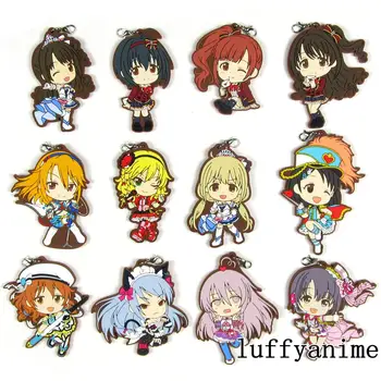 

THE IDOLM@STER Rubber PVC pendant Kohinata Miho Shiina Noriko Igarashi Kyoko original anime Mobile Phone charm strap Keychain