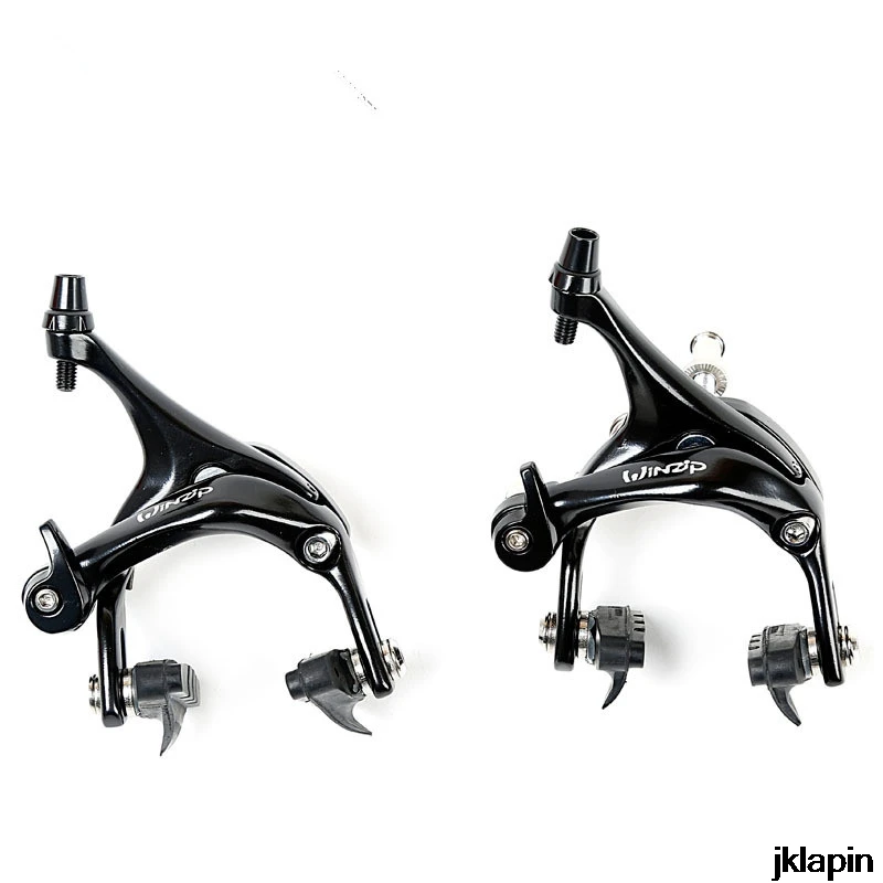 Road Bike Aluminum Alloy Brake Clamp Composite Double-axis C Front Rear Bicycle Brakes Caliper With Rubber 47mm-57mm | Спорт и