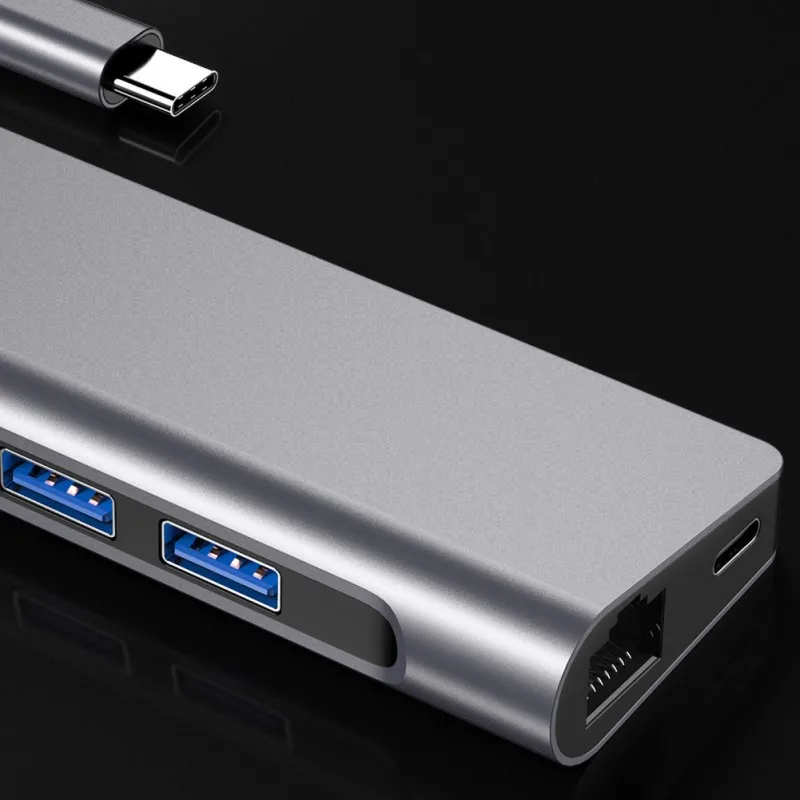 Высококачественный Профессиональный 7 в 1 type C к HDMI концентратор DP конвертер интерфейсный адаптер