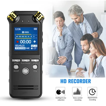 

NEW 8/16GB Professional Digital Voice Activated Recorder 1536Kbps Mini Audio recorder MP3 Player For Learning business Meeting