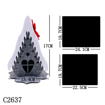 

New Christmas House Wooden Die Scrapbooking C2637 Cutting Dies Multiple Sizes
