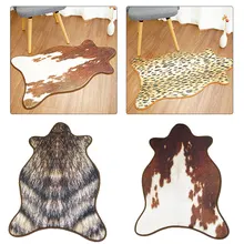 Нескользящие коврики 55*90 см корова леопард коврик с тигром Имитация животных шкуры натуральная форма ковры Гостиная Спальня украшение