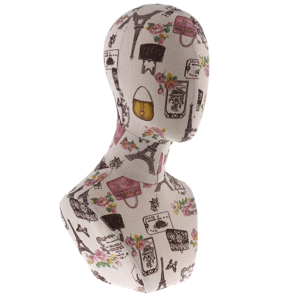 Mannequin Head for Wig Making Display Wigs Eyeglasses Hairs Female Manikin Bust Head Display Model