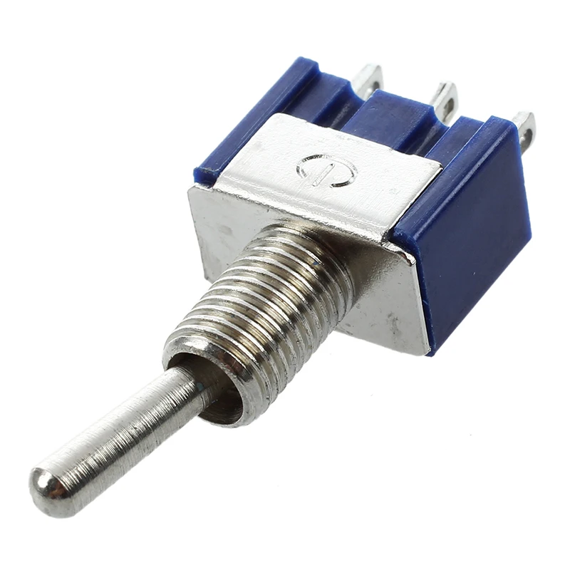 3-положение фиксация SPST Мини тумблер 6A 125VAC 3A 250VAC 10 шт