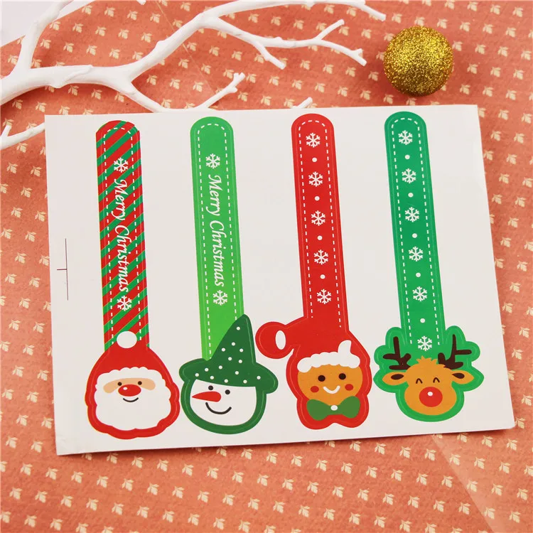 40Pcs/Lot Merry Christmas Cartoon Santa Clause Deer Snowman Packaging Sealing Label Kraft Sticker Baking DIY Gift Stickers