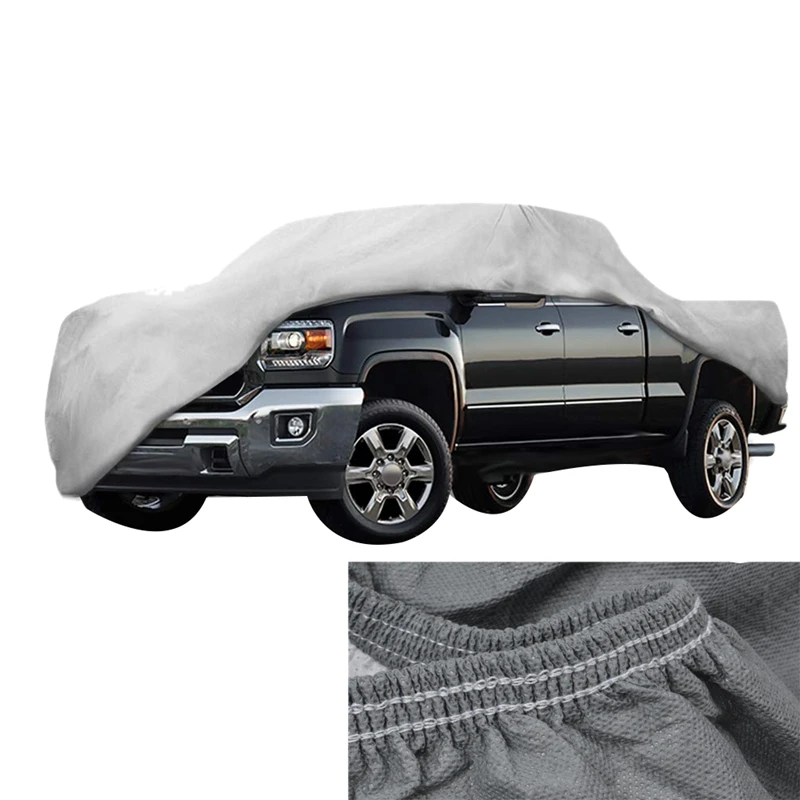 

Thickened Non-Woven Leather Truck Dust Cover Wind, Rain, UV Truck Protection Cover for Ford F150 Ram 1500 Chevy Silverado GMC Si