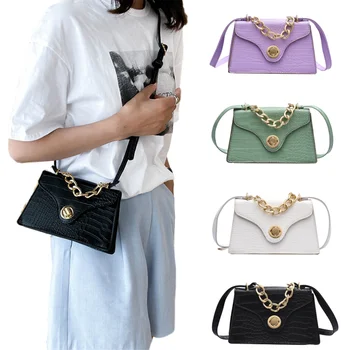 

Bags for women 2020 new luxury handbags white crossbody purse designer luxury brand mini summer leather crocodile pattern bag