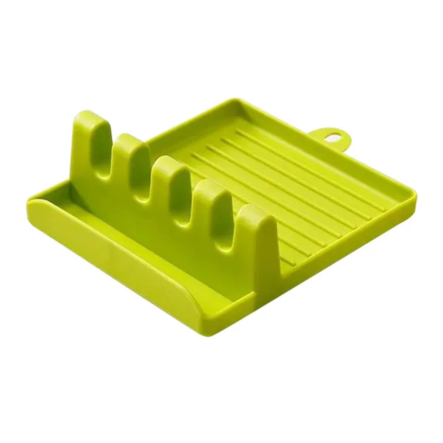 Kitchen Spoon Holders Fork Spatula Rack Shelf Organizer Plastic Spoon Rest Chopsticks Holder Non