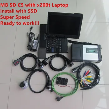 

Used laptop X200T Computer for Auto Diagnosis Tool programming Coding MB STAR C5 SD Connect C5 Ready to use