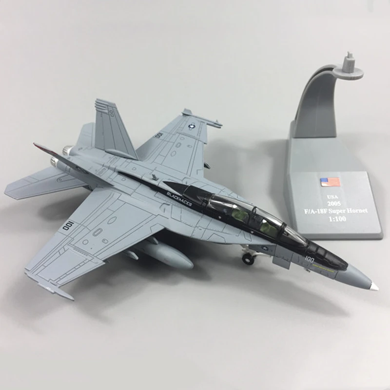 19 см 1/100 масштаб F18 F-18 F/A-18 Boeing Hornet многоцелевой истребитель ВВС США литой Самолет Модель Коллекция подарок
