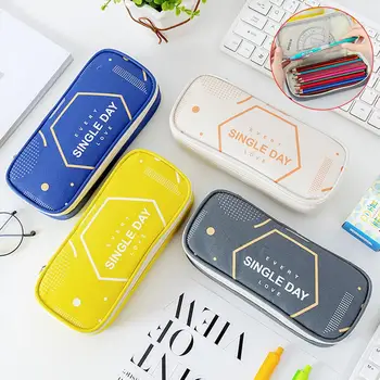 

1 New Candy-colored Large-capacity Multifunctional Pencil Case Bag Durable Pencil Case Multi-Layer Student School Storage Pouch