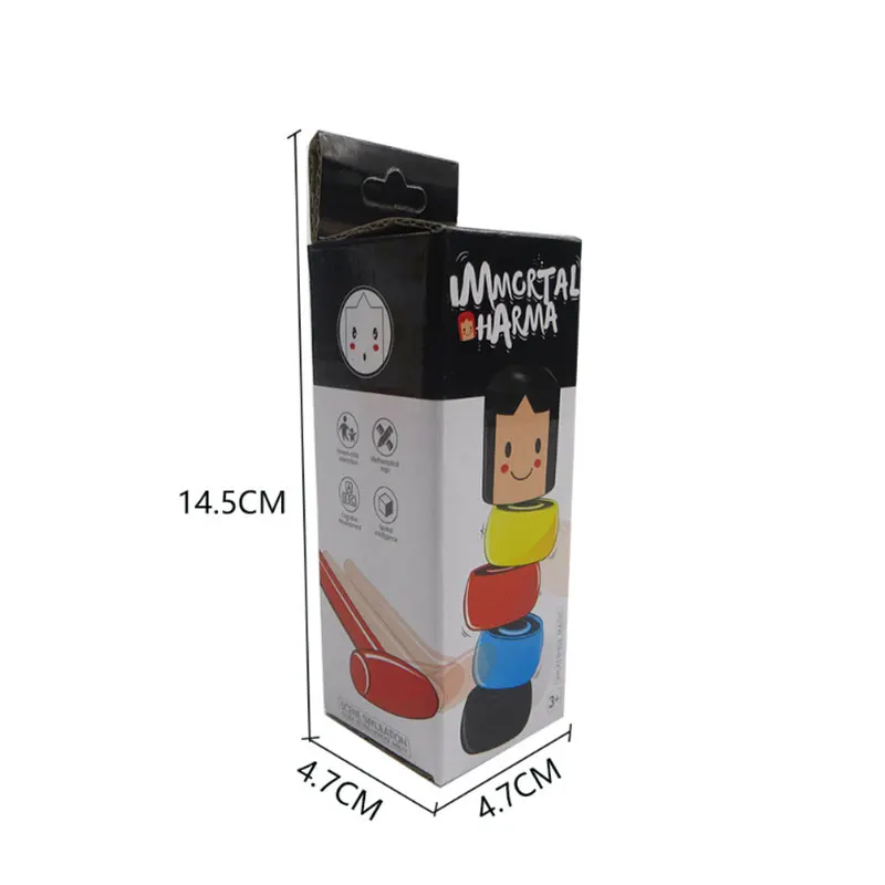 Daruma Magic стойкие древесины Мужской деревянный с забавным магическим игрушка Небьющийся блоки игрушки