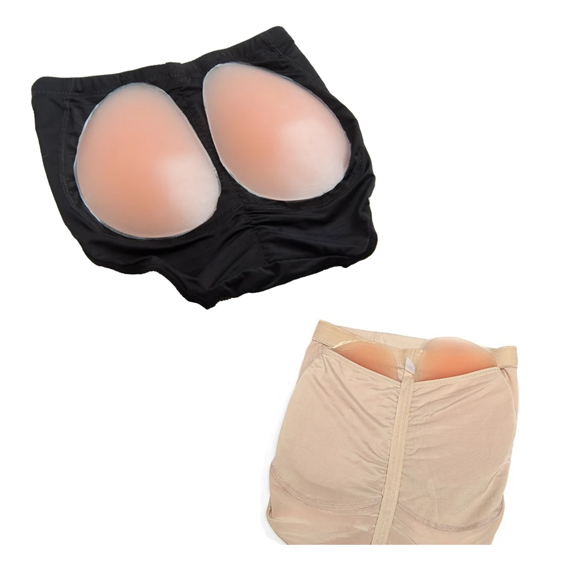 Buttocks Women Silicone Pad Padded Panties False Butt Lift With Pads Removable Hip Enhancer Fake Ass Black M |