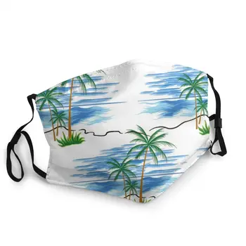 

Coconut Tropical Tree Adult Non-Disposable Mouth Face Mask Anti Haze Smog Dust Windproof Protection Mask Respirator Mouth Muffle