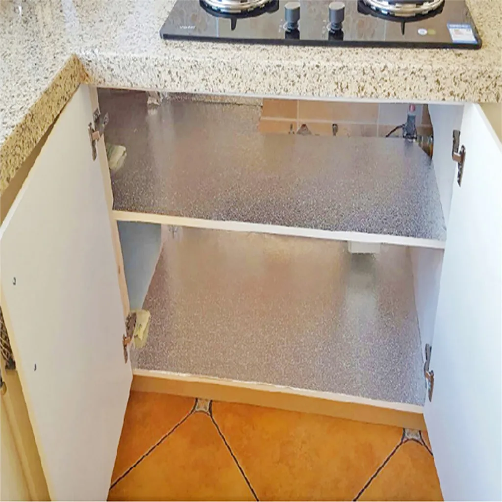 DIY водонепроницаемый маслостойкий алюминиевый фольга самоклеющиеся наклейки на стену плита Шкаф стикер s#2D03