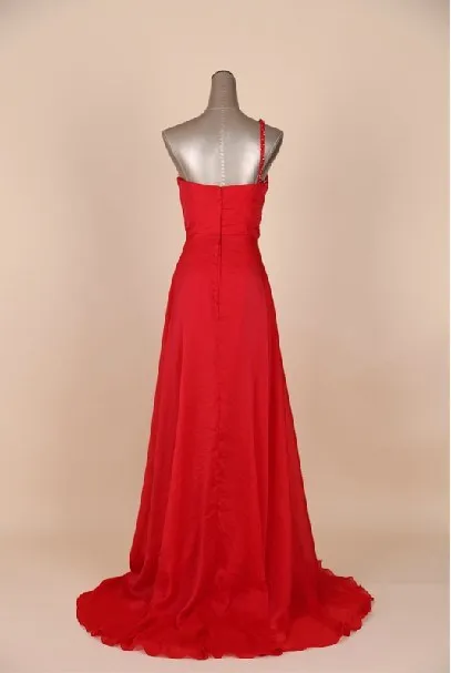 Свадебное платье robe de soiree Новое Сексуальное розовое длинное платье на одно плечо vestidos de festa формальное платье подружки невесты