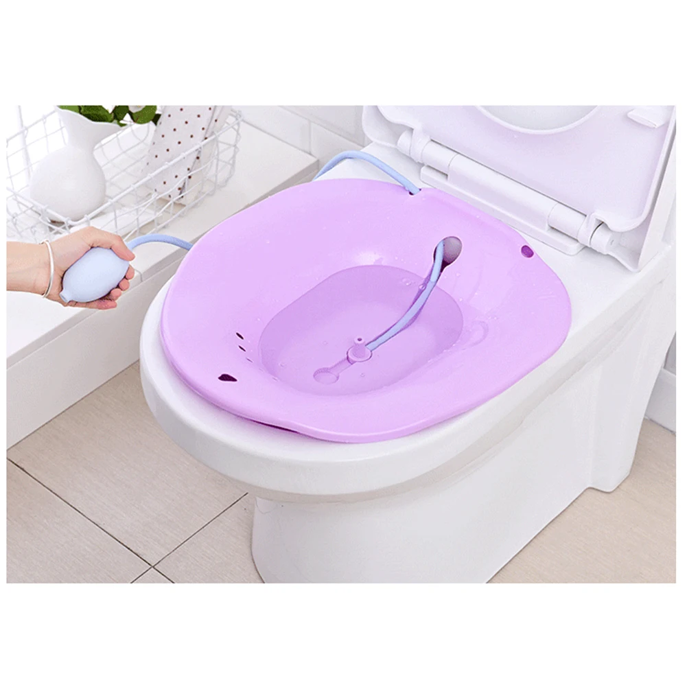 Folding Bathtub for Women Bidet Sauna Pregnant Bathtub Bathroom Bidet Treatment Basin with Cleaner Handle Arc Diversion Nozzle