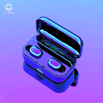 

TWS Portable Wireless Earphone Bluetooth 5.0 Earphones Led Display CVC 8.0 DSP Noise Reduction Sport Headset 3500 mAh Power bank