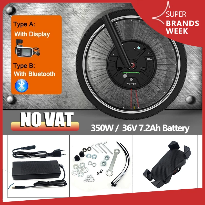 Jueshuai iMortor 3 Electric Bicycle Conversion Kit 36V 350W Motor Wheel