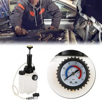 

Oversea 3L Pneumatic Brake Clutch Bleeder Fluid Extractor Kit with Connector Iron + Plastic White Car Accessories