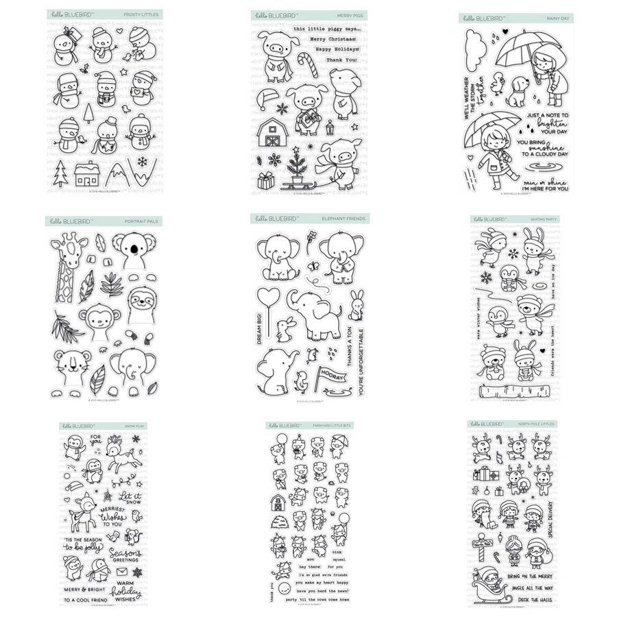 AliliArts-troqueles de corte de Metal con estampado de animales, molde artesanal para corte de papel, plantillas para perforar con cuchillas, 2020