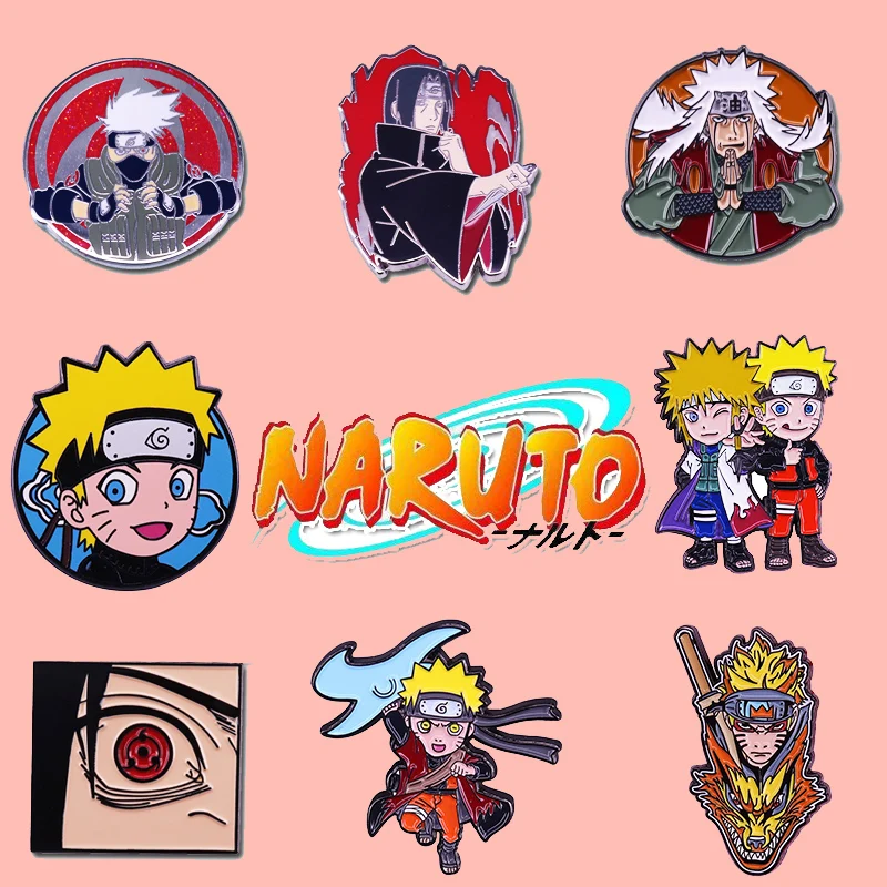 Значок Шаринган Jiraiya Косплей эмалированная брошь булавки значок лацкан из сплава