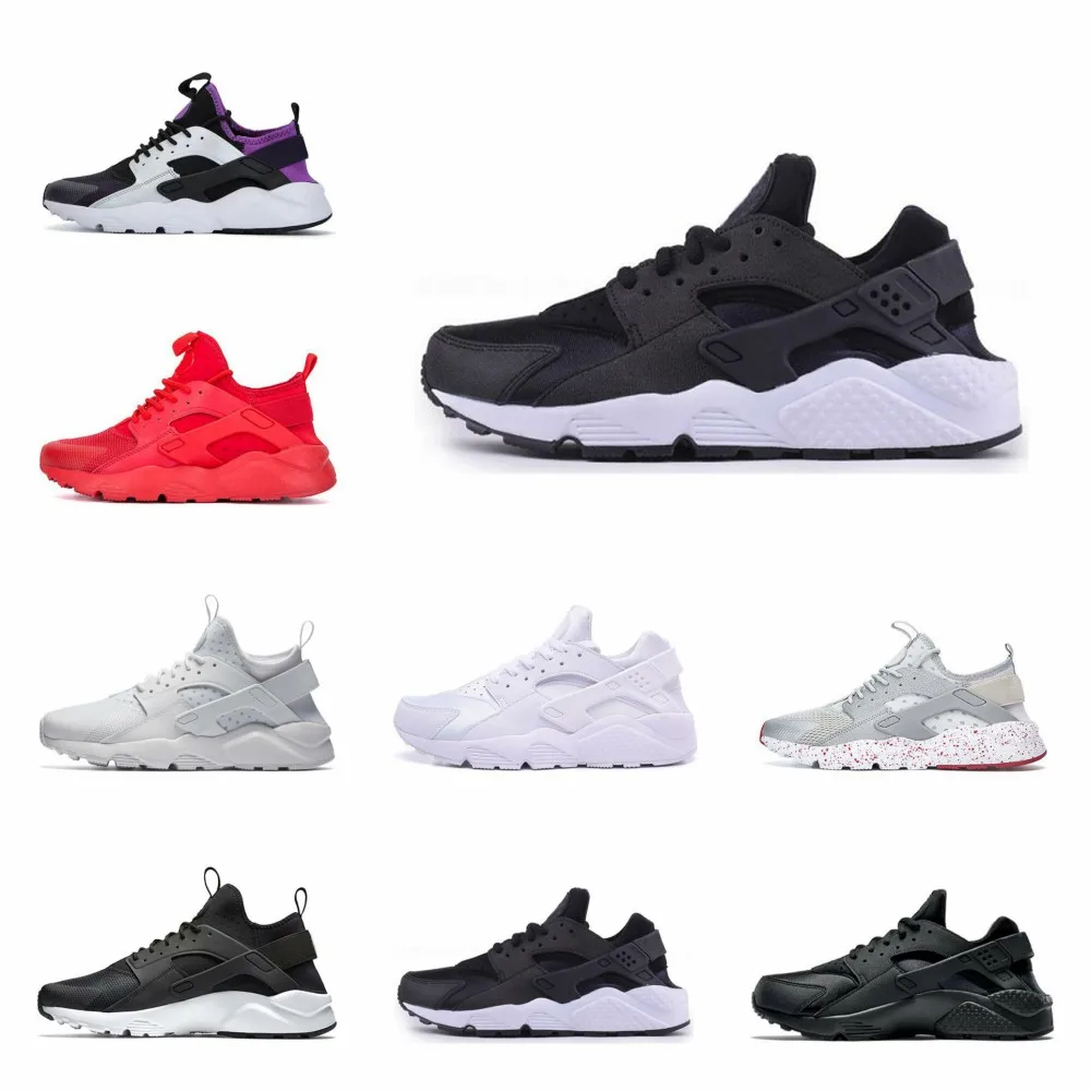 

Hot sale running shoes 4.0 1.0 men women shoes Triple White Black Red Grey Huaraches Mens Trainers Sports Sneakers 36-45