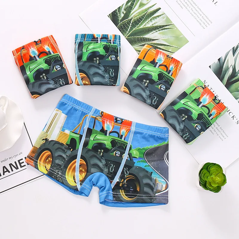 

New Arrivals 10 Pcs/lot Boy Underwear 2019 Cute Boy Boxer Cuecal 4-11 Year Kids Baby Cartoon Panties Big Boy Underwear Teenage