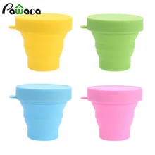 Силиконовая складная чашка портативная складная дорожная чашка телескопическая чашка для питья воды для кемпинга для Дома Офиса улицы путешествия 150 мл