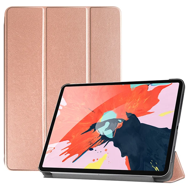 Чехол Funda для iPad Pro 12,9 чехол для Apple iPad 12," Магнитный умный чехол+ Защитная пленка для экрана - Цвет: Rose Gold