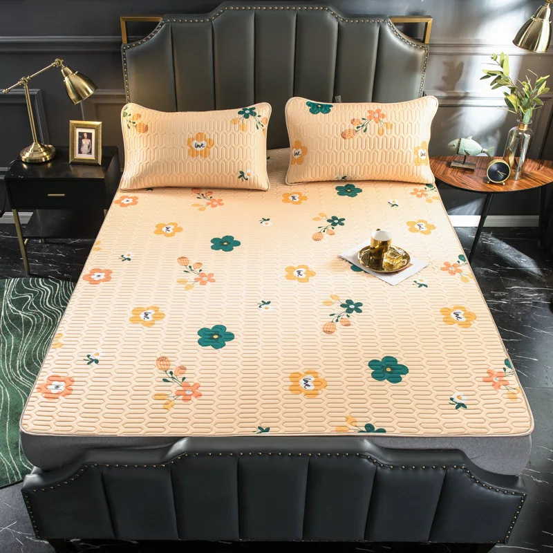 Летний сплошной цвет мытый латексный коврик наволочка 2/3 шт наборы моющиеся