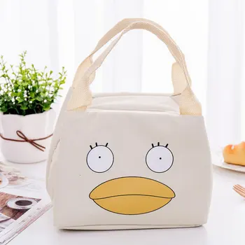 

Student Kid Lunch Bag Thermal Bag Cooler Handbag Food Neutral Cartoon expression Outdoor picnic Multifunction Bag
