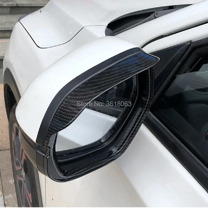 Для Honda HR-V HRV Vezel- Дверь Зеркало заднего вида брови крышка Дождь Снег Щит солнцезащитный козырек планки ABS автомобильные аксессуары
