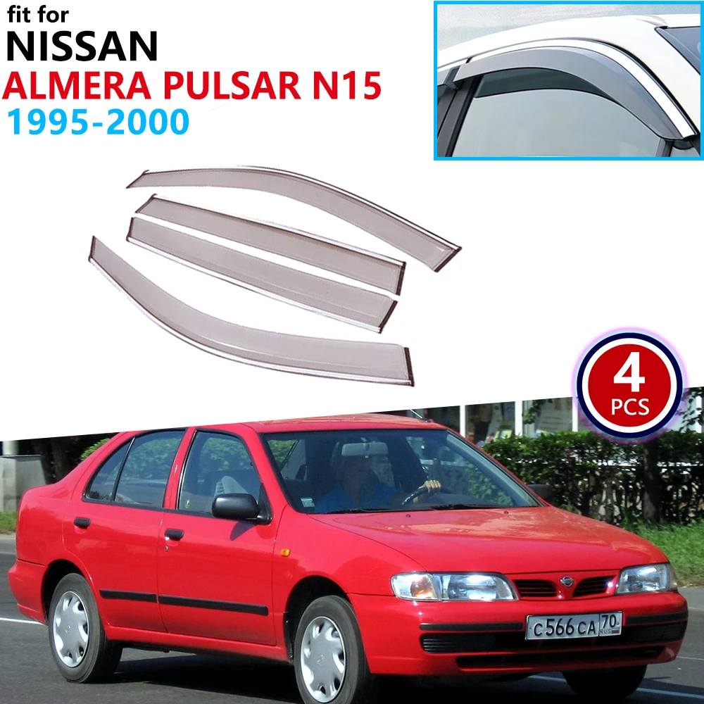 Для Nissan Almera Sentra Pulsar Lucino N15 1995 ~ 2000 оконный козырек вентиляционные навесы защита от