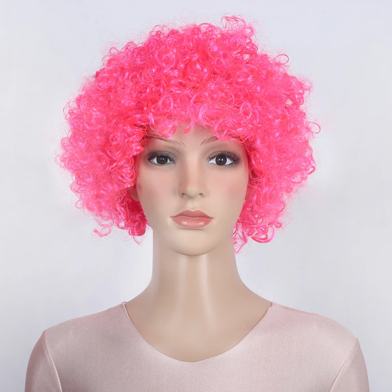 Взрывоопасные головки волос красочные шляпы для косплея вееры вечерние кудрявые