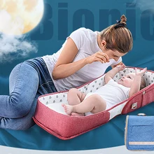 Muiltifunctional Shouder мешок типа детская переносная люлька Складная новорожденная детская туристическая детская кроватка переносное гнездо пеленка для кровати сумка кровать для ребенка
