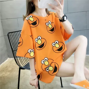 

2020 New Style Casual Printing Sweet T-shirt Women's Korean Style Top Tee Girl T-shirts