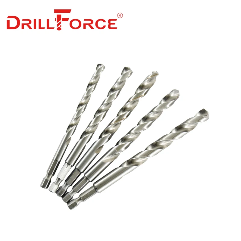 Punta Per Trapano A Gradini Scanalati Da 10-45 Mm - Acciaio Rapido - Gambo Triangolare - Foto 5