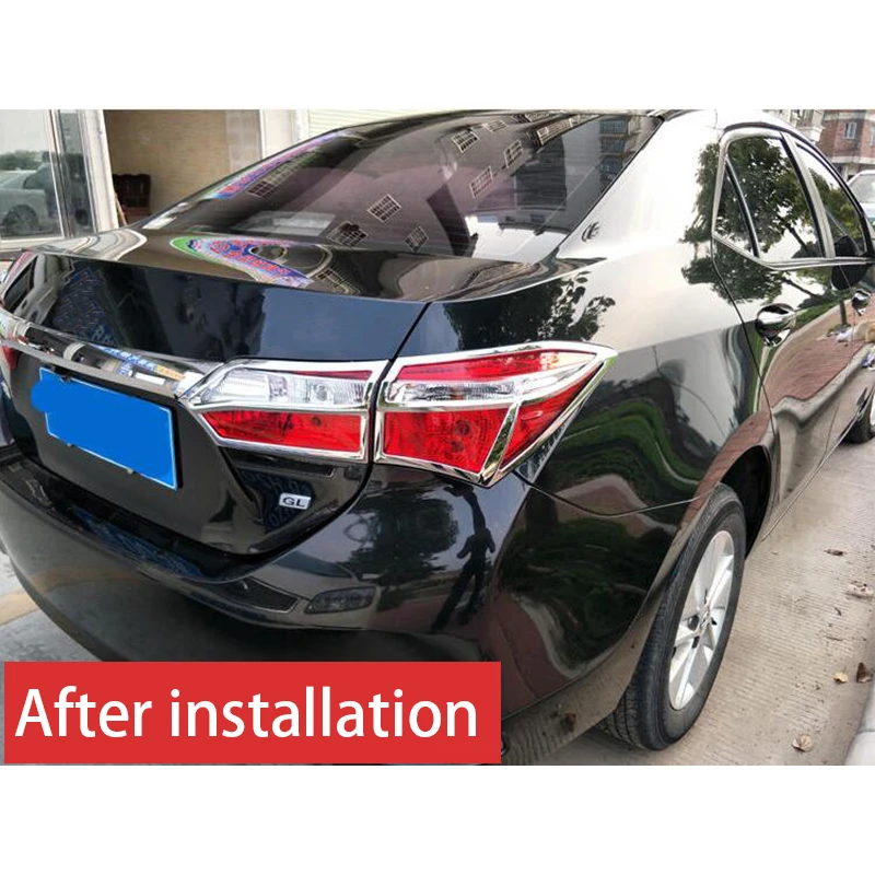 Применяется к- для Toyota new corolla крышка фары Модификация специальная задняя крышка лампы декоративная рамка блестки