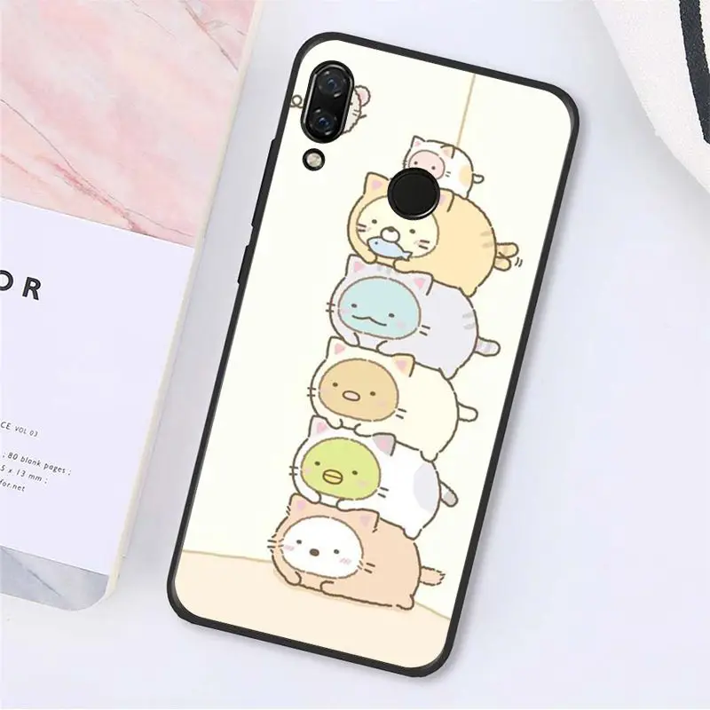 Yinuoda японский мультфильм прекрасный милый Sumikko гураши чехол для телефона для Xiaomi Redmi Note 7 5 4 Redmi 5plus 6A Note4 4X A2 A2lite