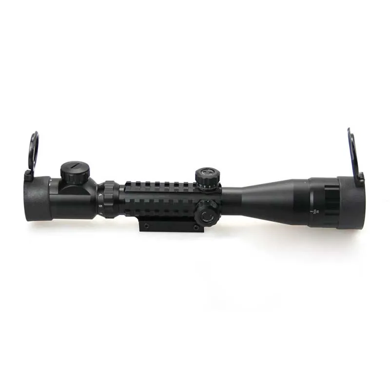 

Hunting Optics C3-9X40AOEG Tactical Rifle Scope Red and Green illuminated for Paintball Airsoft Gun Hunting
