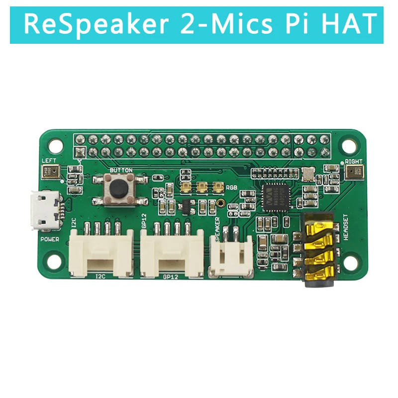 Respeaker Dual Microphone chapeau pour Raspberry Pi-Seeed Studio