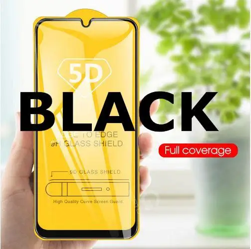 Черный 5D закаленное Стекло для samsung Galaxy M20 A30 A50 A40 J8 J4 J6 A6 A8 плюс A7 J330 J530 J730 Полный Защитная пленка для телефона чехол - Цвет: Черный
