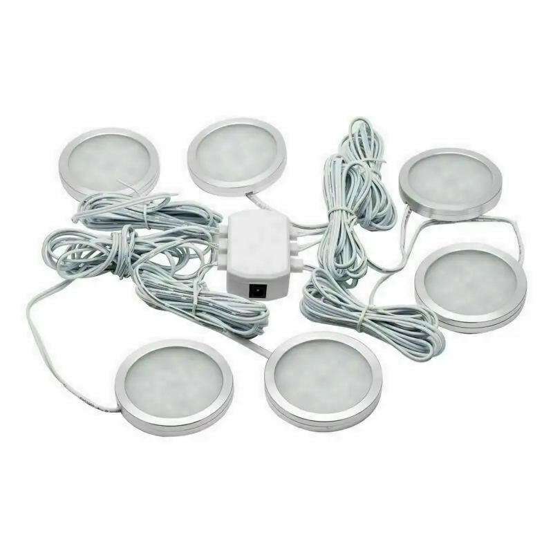 6PCS 12V 2.5W Interior LED Spot Lights 6000K For Camper Van Caravan Motorhome rv lamp